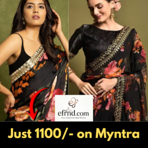 Amrita iyer party wear saree outfit